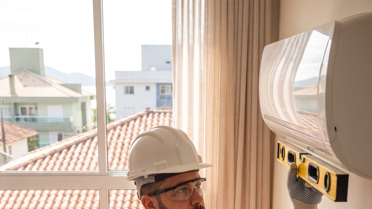 Manutenção de ar-condicionado que não gela
